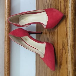 Charlotte Russe red 3 inch heels size 7